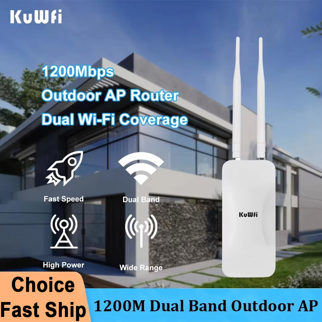 Outdoor Power Post - KuWFi High Power AP1200 Zewnętrzny bezprzewodowy