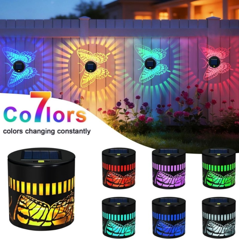Outdoor Power Post - Dekoracyjne solarne lampki motyle do ogrodu,