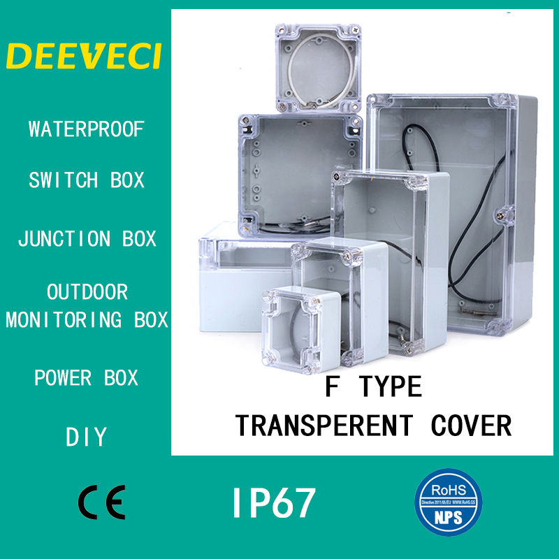 Outdoor Power Outlet Box - Przezroczysta wodoodporna obudowa zewnętrzna Plastikowe pudełko