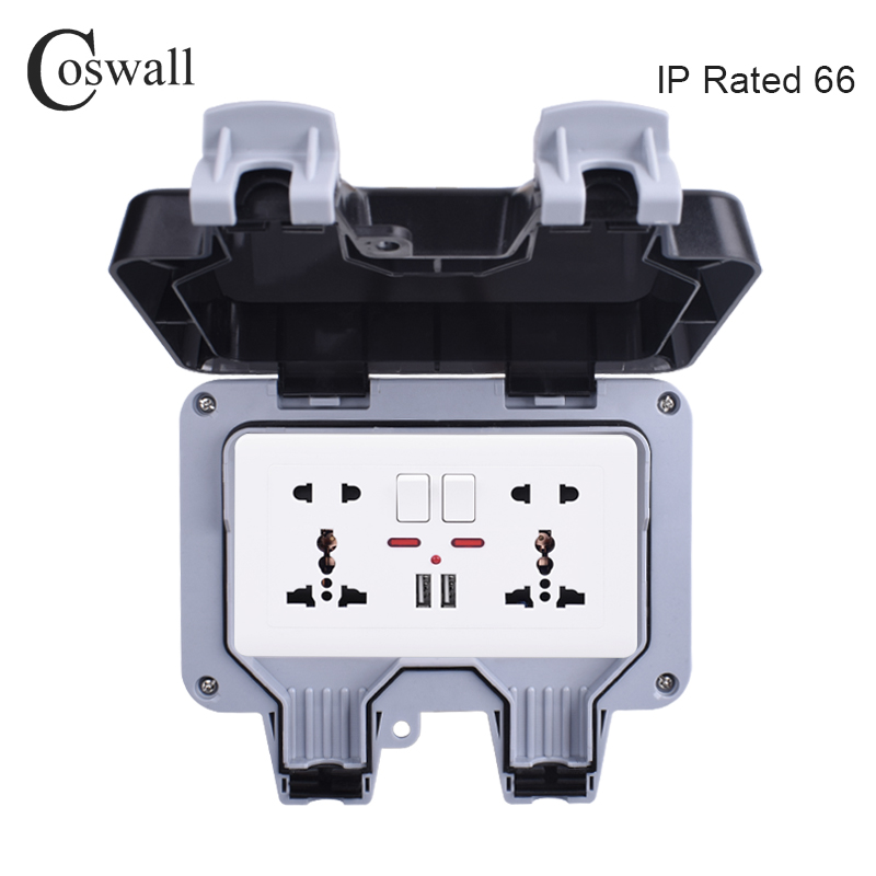 Outdoor Usb Power Adapter - Coswall IP66 Odporny na warunki atmosferyczne
