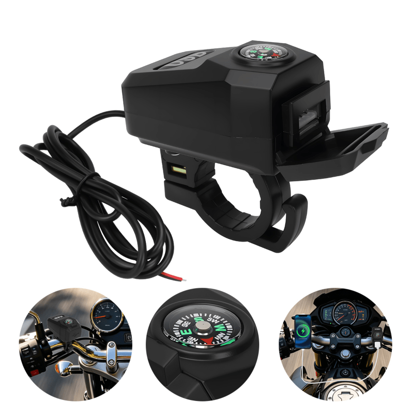 Outdoor Usb Power Adapter - Motocyklowe gniazdo USB QC3.0 Szybka ładowarka
