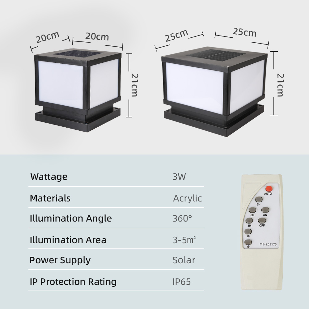 Zewnętrzne lampy solarne LED,  – Outdoor Power Post recenzja i cena