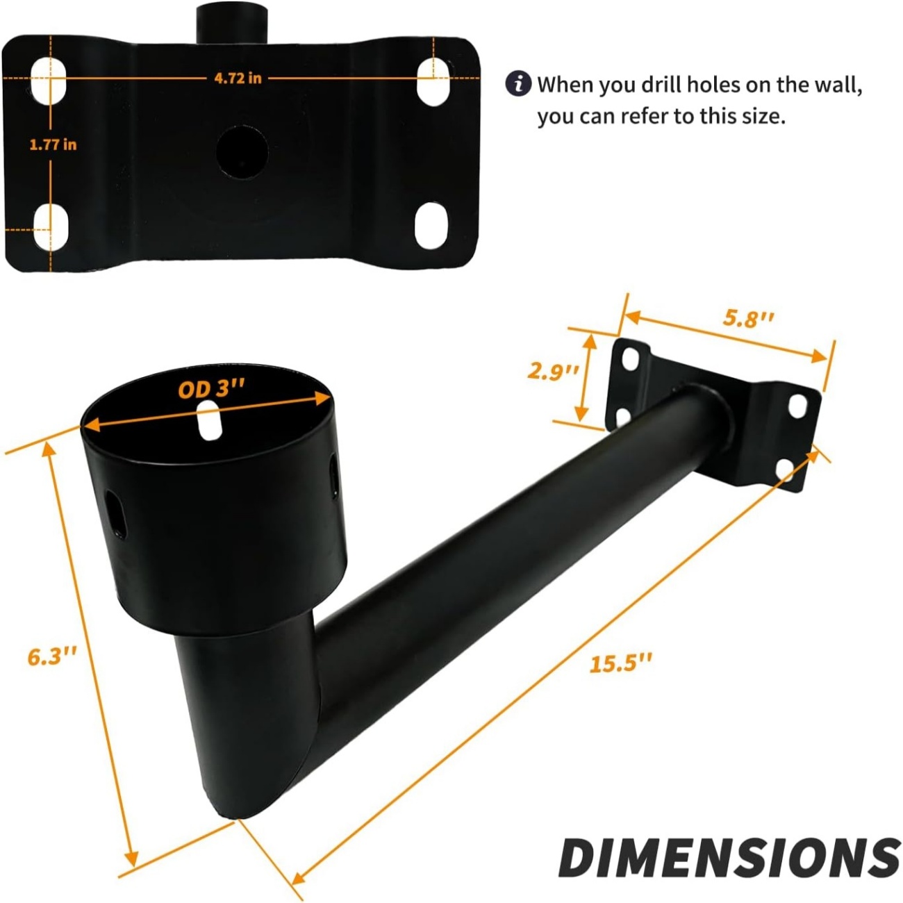 Uchwyt ścienny 90 stopni, wodo – Outdoor Power Post recenzja i cena
