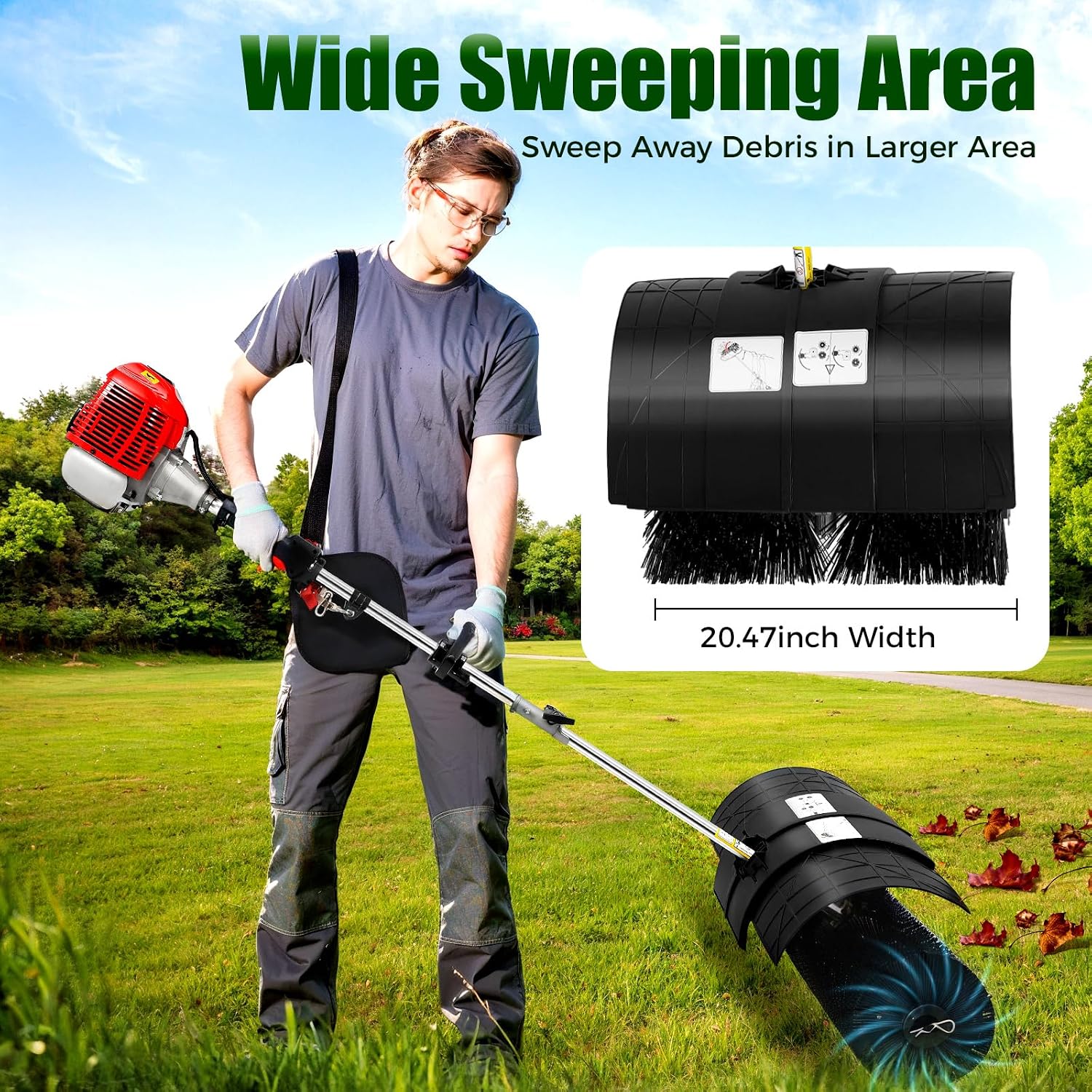 Odkurzacz spalinowy ręczny 52C – Outdoor Power Broom recenzja i cena